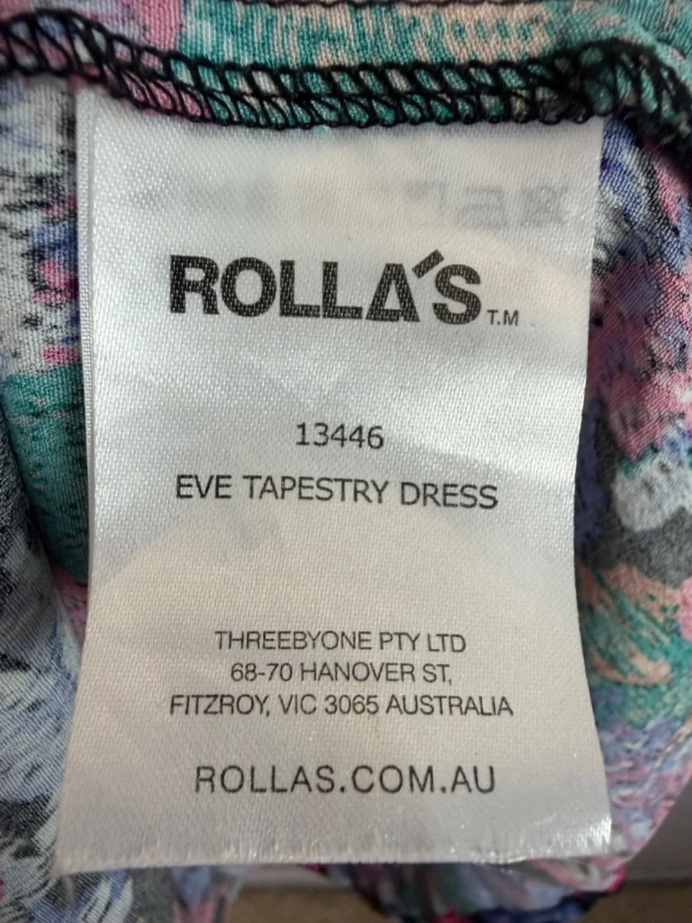 Rolla’s Eve Tapestry Dress Floral Midi Fit & Flare Spaghetti Strap XS - Picture 12 of 16